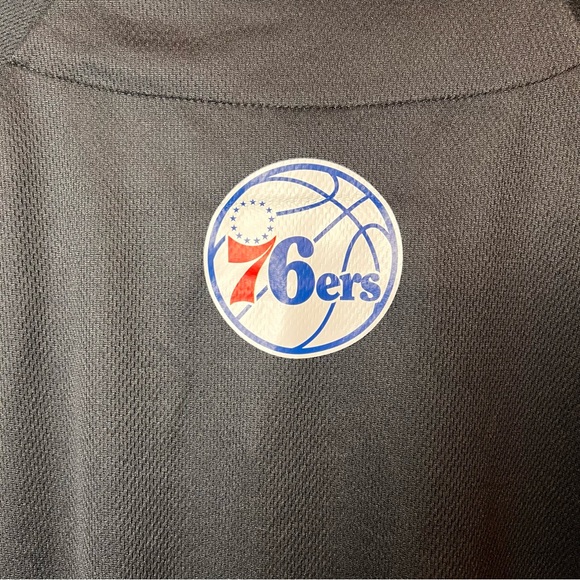 NBA 'Philadelphia 76ers' Black Button-up Basketball Sports Jersey - Size XXXL - Picture 9 of 10